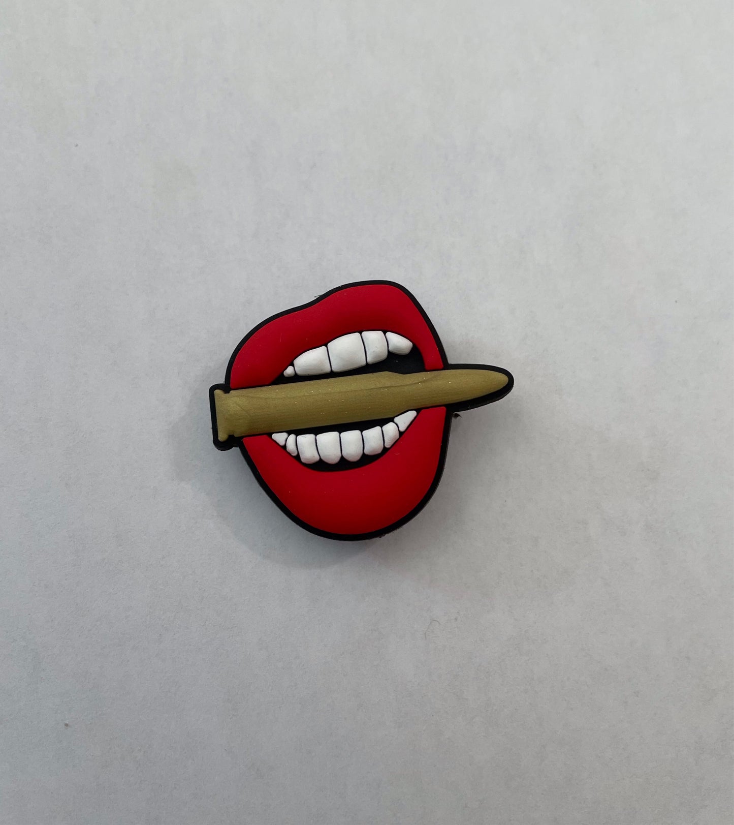 Bite The Bullet Shoe Charm