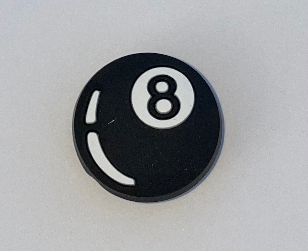 8 Ball Shoe Charm