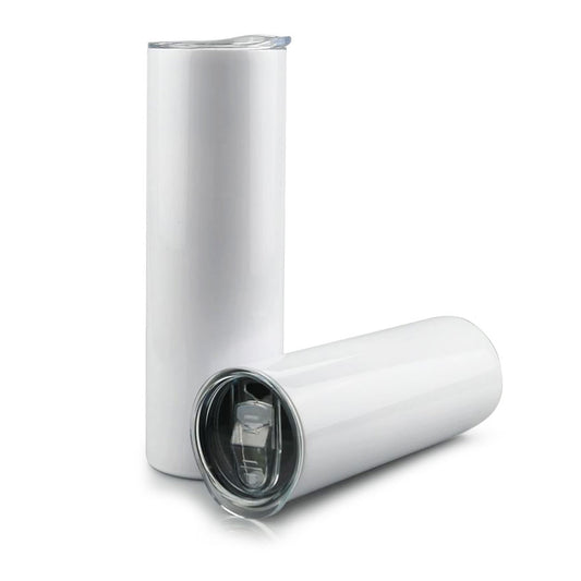20 oz Straight White Sublimation Tumbler