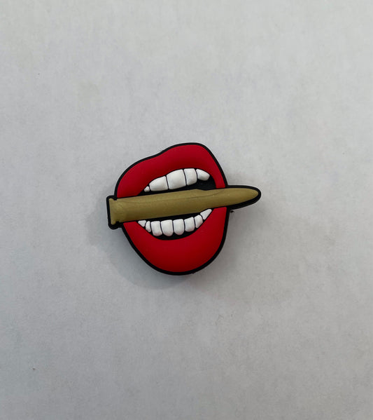 Bite The Bullet Shoe Charm